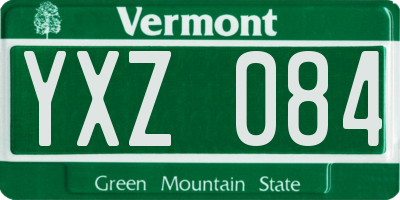 VT license plate YXZ084