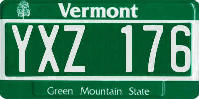 VT license plate YXZ176