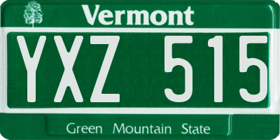 VT license plate YXZ515