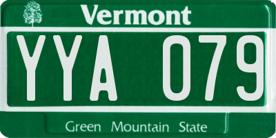 VT license plate YYA079