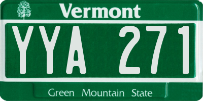 VT license plate YYA271