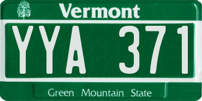 VT license plate YYA371