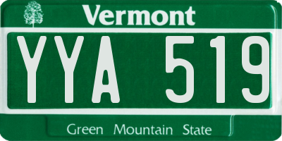 VT license plate YYA519