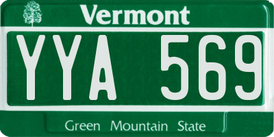 VT license plate YYA569