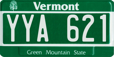 VT license plate YYA621
