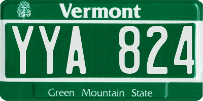 VT license plate YYA824