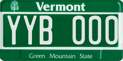 VT license plate YYB000