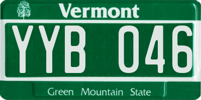 VT license plate YYB046