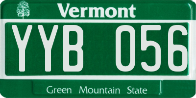 VT license plate YYB056