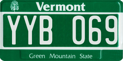 VT license plate YYB069