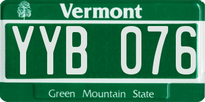 VT license plate YYB076