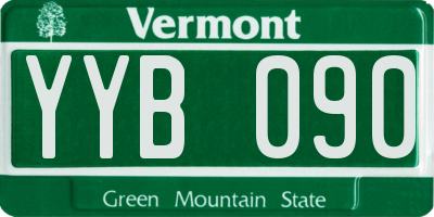 VT license plate YYB090