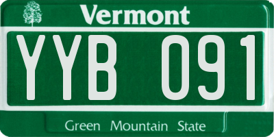 VT license plate YYB091