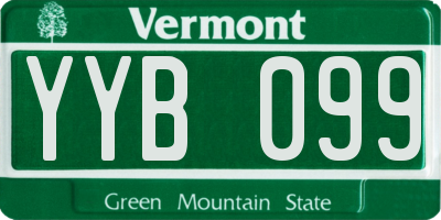 VT license plate YYB099