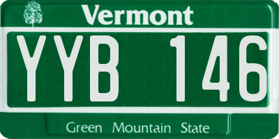 VT license plate YYB146