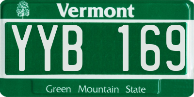 VT license plate YYB169