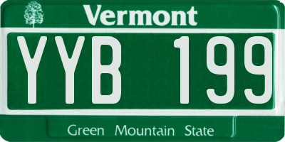 VT license plate YYB199