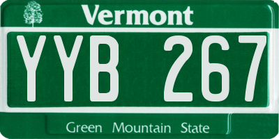 VT license plate YYB267