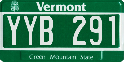 VT license plate YYB291