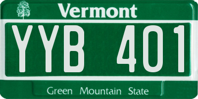 VT license plate YYB401