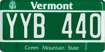 VT license plate YYB440
