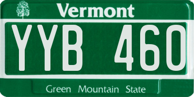 VT license plate YYB460