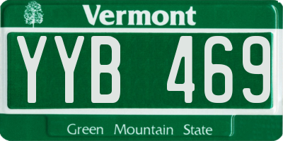 VT license plate YYB469