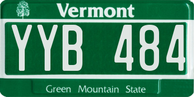 VT license plate YYB484