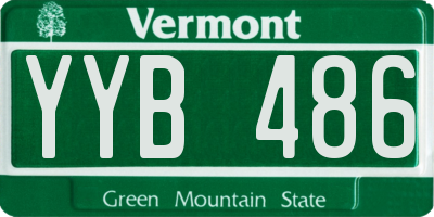 VT license plate YYB486
