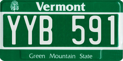 VT license plate YYB591