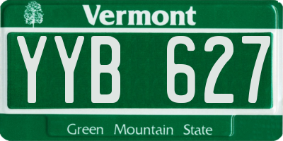 VT license plate YYB627