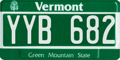 VT license plate YYB682