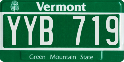 VT license plate YYB719