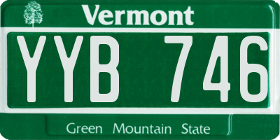 VT license plate YYB746
