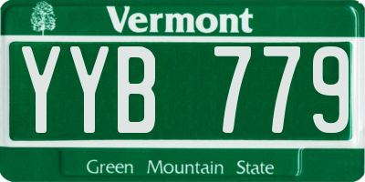 VT license plate YYB779