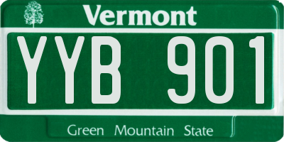 VT license plate YYB901