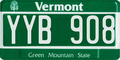 VT license plate YYB908