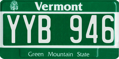 VT license plate YYB946