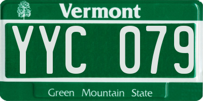 VT license plate YYC079
