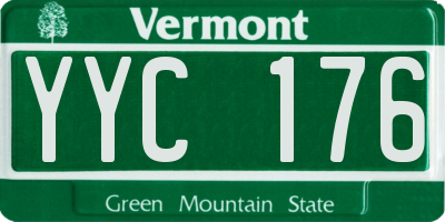 VT license plate YYC176
