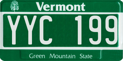 VT license plate YYC199