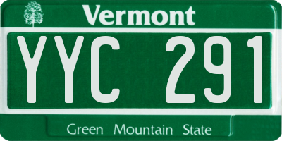 VT license plate YYC291