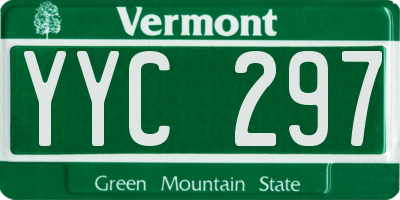 VT license plate YYC297
