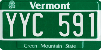 VT license plate YYC591