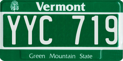 VT license plate YYC719