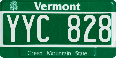 VT license plate YYC828