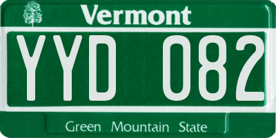 VT license plate YYD082