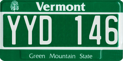 VT license plate YYD146