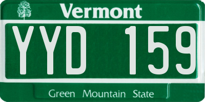 VT license plate YYD159