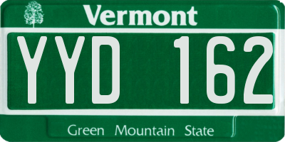 VT license plate YYD162